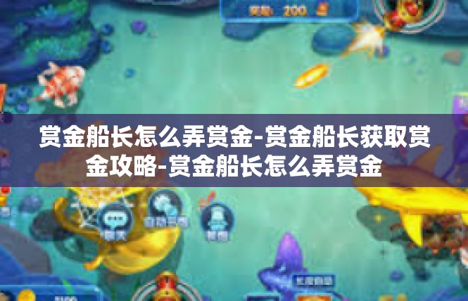 赏金船长怎么弄赏金-赏金船长获取赏金攻略-赏金船长怎么弄赏金
