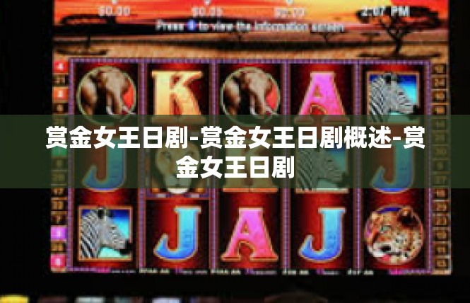 赏金女王日剧-赏金女王日剧概述-赏金女王日剧