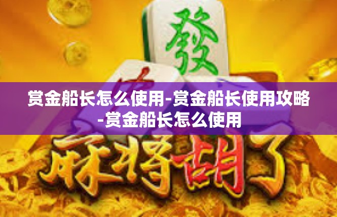 赏金船长怎么使用-赏金船长使用攻略-赏金船长怎么使用