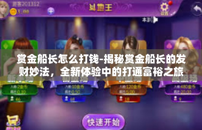 赏金船长怎么打钱-揭秘赏金船长的发财妙法，全新体验中的打通富裕之旅-赏金船长怎么打钱