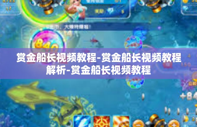 赏金船长视频教程-赏金船长视频教程解析-赏金船长视频教程