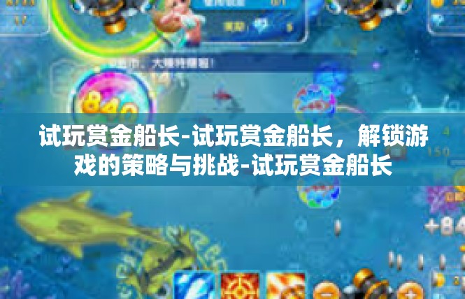 试玩赏金船长-试玩赏金船长，解锁游戏的策略与挑战-试玩赏金船长