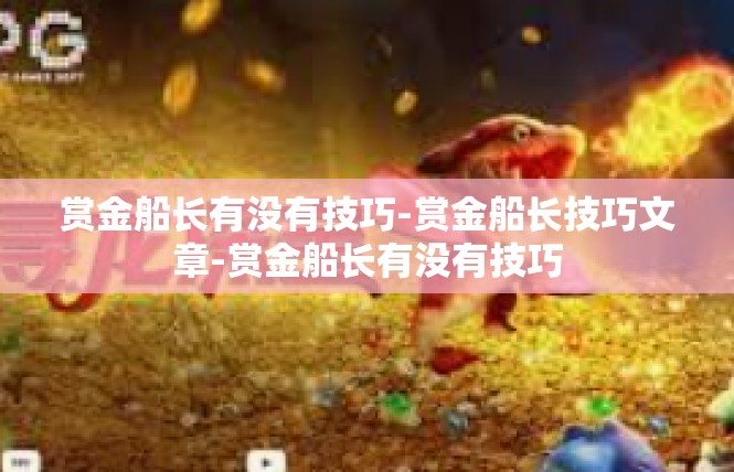 赏金船长有没有技巧-赏金船长技巧文章-赏金船长有没有技巧