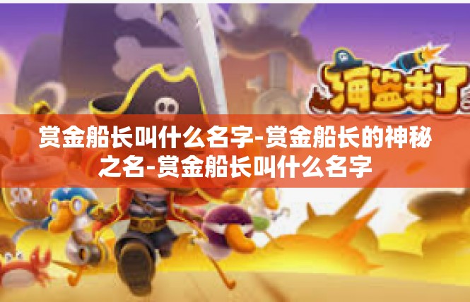 赏金船长叫什么名字-赏金船长的神秘之名-赏金船长叫什么名字